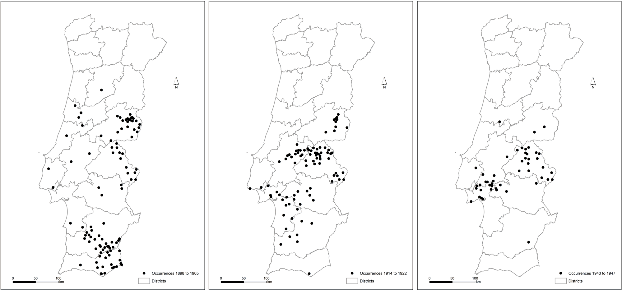 mapa de 1902 de algarve - faro, portugal. de 37 - Comprar Mapas